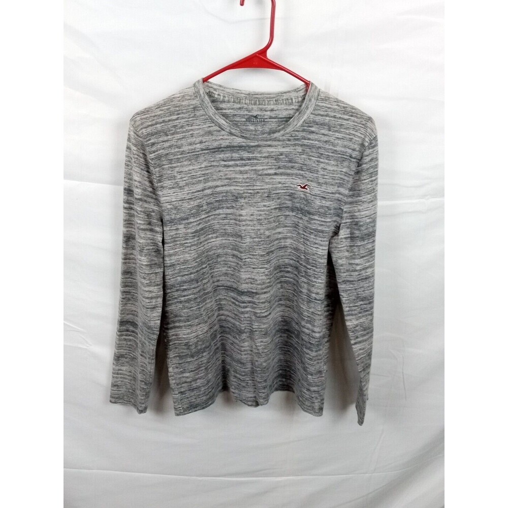 Hollister Shirt Men’s Size S Small Gray Long Sleeve Pullover Top